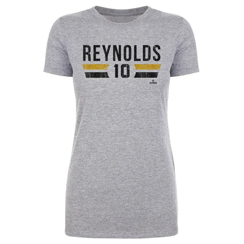 Pittsburgh Pirates Bryan Reynolds Women's T-Shirt Women's T-Shirt 500 LEVEL Heather Gray S Women's T-Shirt