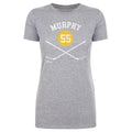 Larry Murphy Pittsburgh 55 Sticks  Women's T-Shirt Women's T-Shirt 500 LEVEL   