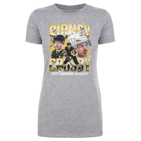 Pittsburgh Penguins Sidney Crosby Women's T-Shirt Women's T-Shirt 500 LEVEL Heather Gray S Women's T-Shirt