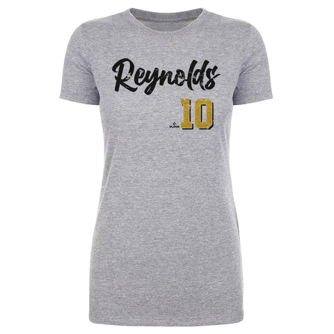 Pittsburgh Pirates Bryan Reynolds Women's T-Shirt Women's T-Shirt 500 LEVEL Heather Gray S Women's T-Shirt