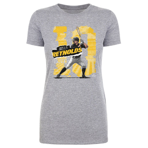 Pittsburgh Pirates Bryan Reynolds Women's T-Shirt Women's T-Shirt 500 LEVEL Heather Gray S Women's T-Shirt