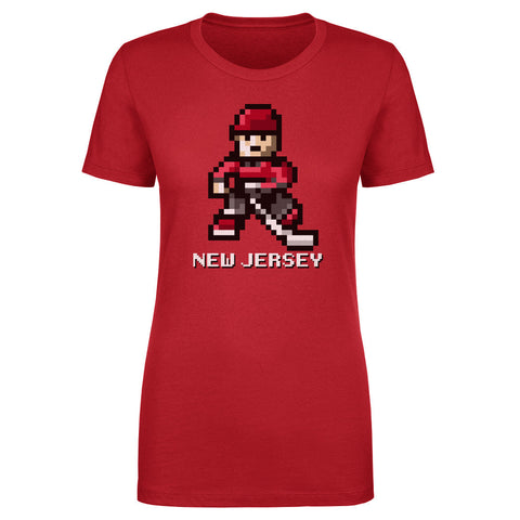 New Jersey Hockey 8-bit WHT