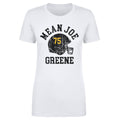 Joe Greene Pittsburgh Helmet Font Women's T-Shirt Women's T-Shirt 500 LEVEL White S Women's T-Shirt