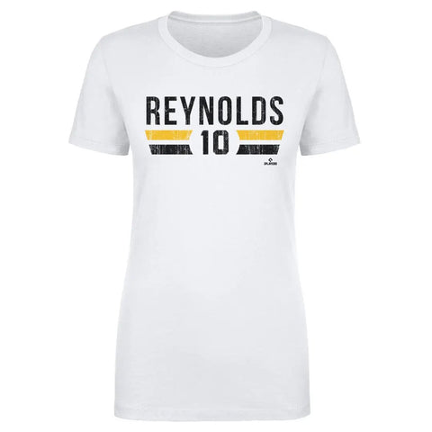 Pittsburgh Pirates Bryan Reynolds Women's T-Shirt Women's T-Shirt 500 LEVEL White S Women's T-Shirt