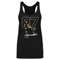 Pittsburgh Penguins Sidney Crosby Women's Tank Top Women's Tank Top 500 LEVEL Tri Black S Women's Tank Top