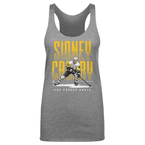 Pittsburgh Penguins Sidney Crosby Women's Tank Top Women's Tank Top 500 LEVEL Tri Gray S Women's Tank Top