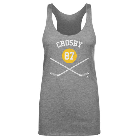 Pittsburgh Penguins Sidney Crosby Women's Tank Top Women's Tank Top 500 LEVEL Tri Gray S Women's Tank Top