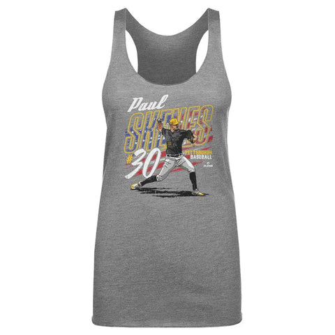 Pittsburgh Pirates Paul Skenes Pittsburgh American Flag Women's Tank Top Women's Tank Top 500 LEVEL   