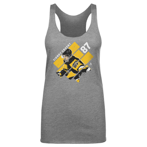 Pittsburgh Penguins Sidney Crosby Women's Tank Top Women's Tank Top 500 LEVEL Tri Gray S Women's Tank Top