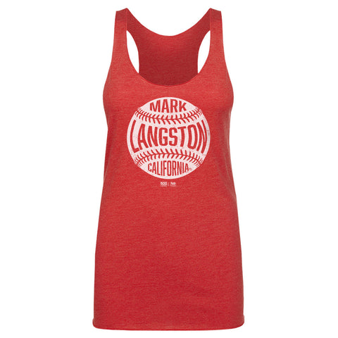 Mark Langston California Vintage Baseball WHT