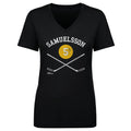 Ulf Samuelsson Pittsburgh 5 Sticks  Women's V-Neck T-Shirt Women's V-Neck T-Shirt 500 LEVEL   