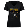 Pittsburgh Pirates Andrew McCutchen Women's V-Neck T-Shirt Women's V-Neck T-Shirt 500 LEVEL Black S Women's V-Neck T-Shirt