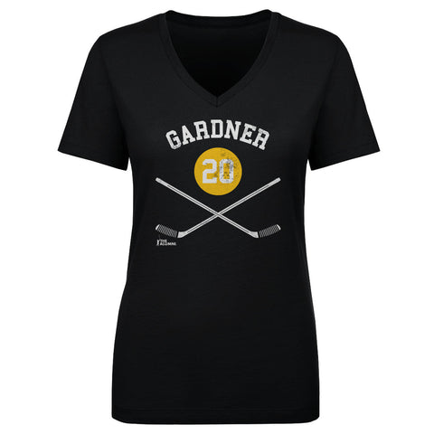 Paul Gardner Pittsburgh 20 Sticks  Women's V-Neck T-Shirt Women's V-Neck T-Shirt 500 LEVEL   