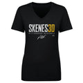 Pittsburgh Pirates Paul Skenes Women's V-Neck T-Shirt Women's V-Neck T-Shirt 500 LEVEL Black S Women's V-Neck T-Shirt