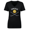 Sergei Gonchar Pittsburgh 55 Sticks  Women's V-Neck T-Shirt Women's V-Neck T-Shirt 500 LEVEL   