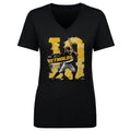 Pittsburgh Pirates Bryan Reynolds Women's V-Neck T-Shirt Women's V-Neck T-Shirt 500 LEVEL Black S Women's V-Neck T-Shirt