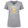 Paul Coffey Pittsburgh 77 Sticks  Women's V-Neck T-Shirt Women's V-Neck T-Shirt 500 LEVEL   