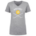 Ryan Whitney Pittsburgh 19 Sticks  Women's V-Neck T-Shirt Women's V-Neck T-Shirt 500 LEVEL   