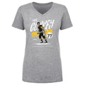 Paul Coffey Pittsburgh Grunge  Women's V-Neck T-Shirt Women's V-Neck T-Shirt 500 LEVEL   