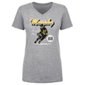 Larry Murphy Pittsburgh Retro Script  Women's V-Neck T-Shirt Women's V-Neck T-Shirt 500 LEVEL   