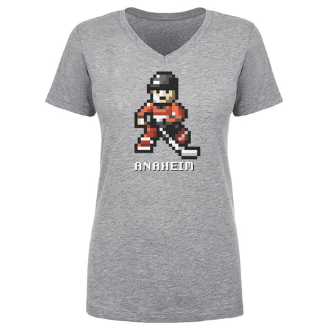 Anaheim Hockey 8-bit WHT