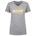 Pittsburgh Pirates Andrew McCutchen Women's V-Neck T-Shirt Women's V-Neck T-Shirt 500 LEVEL Heather Gray S Women's V-Neck T-Shirt