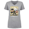 Pittsburgh Penguins Sidney Crosby Women's V-Neck T-Shirt T-Shirt 500 LEVEL Heather Gray S Women's V-Neck T-Shirt