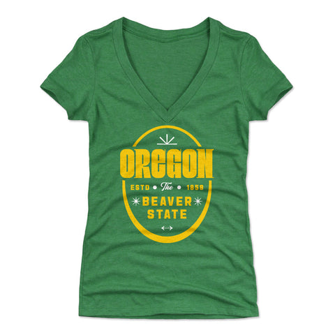 Oregon The Beaver State Badge WHT