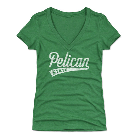 Louisiana Pelican State Script WHT