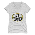 Pittsburgh Penguins Bryan Rust Women's V-Neck T-Shirt Women's V-Neck T-Shirt 500 LEVEL Tri Ash S Women's V-Neck T-Shirt