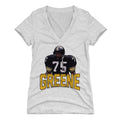 Joe Greene LIB K Women's V-Neck T-Shirt Women's V-Neck T-Shirt 500 LEVEL Tri Ash S Women's V-Neck T-Shirt