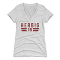 Nick Herbig College Font Women's V-Neck T-Shirt Women's V-Neck T-Shirt 500 LEVEL   