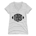 Ben Roethlisberger Football Big Ben K Women's V-Neck T-Shirt Women's V-Neck T-Shirt 500 LEVEL   