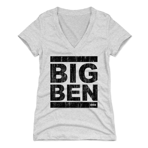 Ben Roethlisberger Big Ben K Women's V-Neck T-Shirt Women's V-Neck T-Shirt 500 LEVEL   