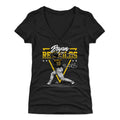 Pittsburgh Pirates Bryan Reynolds Women's V-Neck T-Shirt Women's V-Neck T-Shirt 500 LEVEL Tri Black S Women's V-Neck T-Shirt