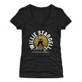 Pittsburgh Pirates Willie Stargell Women's V-Neck T-Shirt Women's V-Neck T-Shirt 500 LEVEL Tri Black S Women's V-Neck T-Shirt