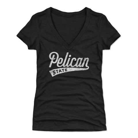 Louisiana Pelican State Script WHT