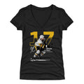 Pittsburgh Penguins Bryan Rust Women's V-Neck T-Shirt Women's V-Neck T-Shirt 500 LEVEL Tri Black S Women's V-Neck T-Shirt