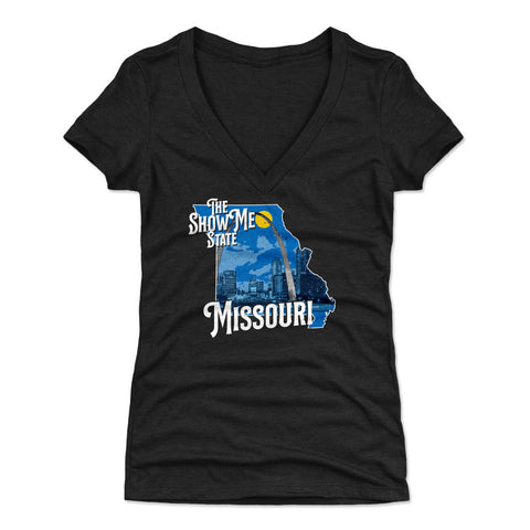 Missouri The Show Me State Silhouette WHT