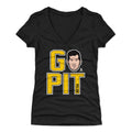 Pittsburgh Penguins Evgeni Malkin Women's V-Neck T-Shirt Women's V-Neck T-Shirt 500 LEVEL Tri Black S Women's V-Neck T-Shirt