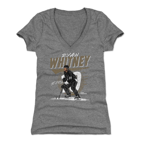 Ryan Whitney Pittsburgh Comet  Women's V-Neck T-Shirt Women's V-Neck T-Shirt 500 LEVEL   