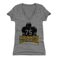 Joe Greene LIB K Women's V-Neck T-Shirt Women's V-Neck T-Shirt 500 LEVEL Tri Gray S Women's V-Neck T-Shirt