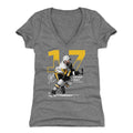 Pittsburgh Penguins Bryan Rust Women's V-Neck T-Shirt Women's V-Neck T-Shirt 500 LEVEL Tri Gray S Women's V-Neck T-Shirt