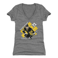 Pittsburgh Penguins Evgeni Malkin Women's V-Neck T-Shirt Women's V-Neck T-Shirt 500 LEVEL Tri Gray S Women's V-Neck T-Shirt