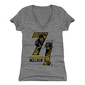 Pittsburgh Penguins Evgeni Malkin Women's V-Neck T-Shirt Women's V-Neck T-Shirt 500 LEVEL Tri Gray S Women's V-Neck T-Shirt