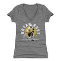 Pittsburgh Penguins Bryan Rust Women's V-Neck T-Shirt Women's V-Neck T-Shirt 500 LEVEL Tri Gray S Women's V-Neck T-Shirt