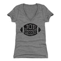 Joe Greene Football K Women's V-Neck T-Shirt Women's V-Neck T-Shirt 500 LEVEL Tri Gray S Women's V-Neck T-Shirt