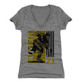 Pittsburgh Penguins Evgeni Malkin Women's V-Neck T-Shirt Women's V-Neck T-Shirt 500 LEVEL Tri Gray S Women's V-Neck T-Shirt