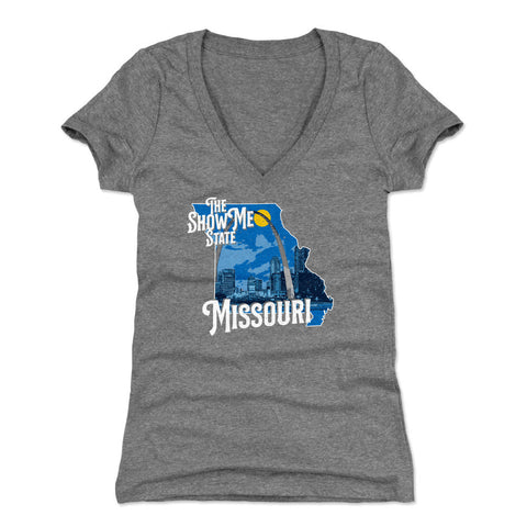 Missouri The Show Me State Silhouette WHT