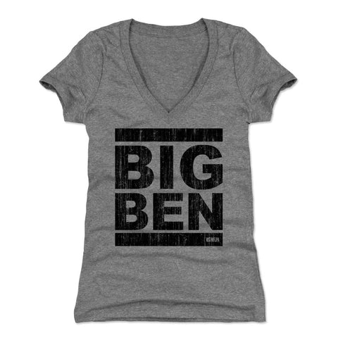 Ben Roethlisberger Big Ben K Women's V-Neck T-Shirt Women's V-Neck T-Shirt 500 LEVEL   